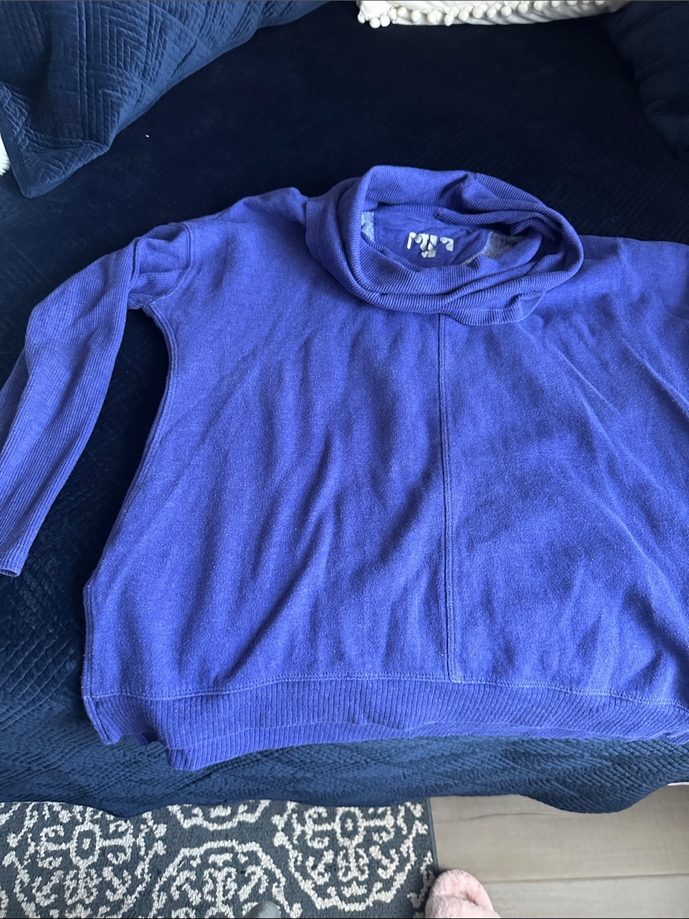 Source Unknown Purple Cowl Neck Women's Sweater
